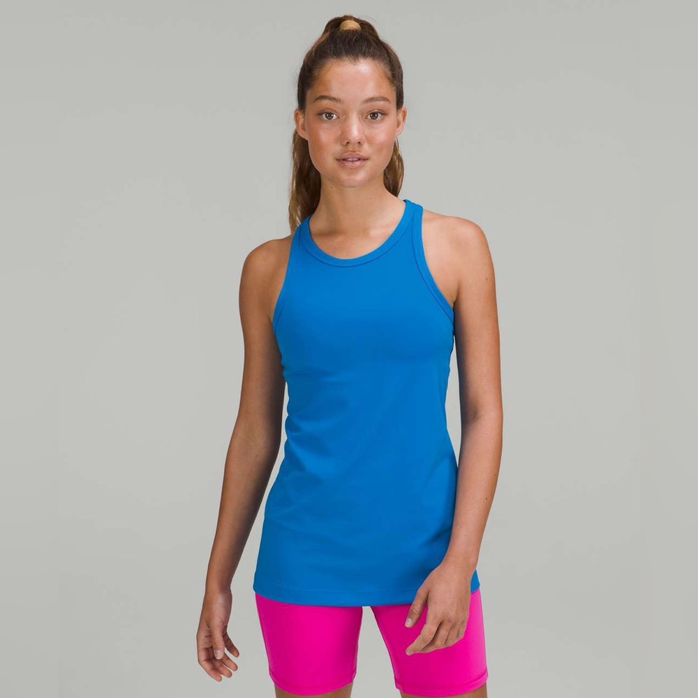 Women's Blue Sleeveless Top
